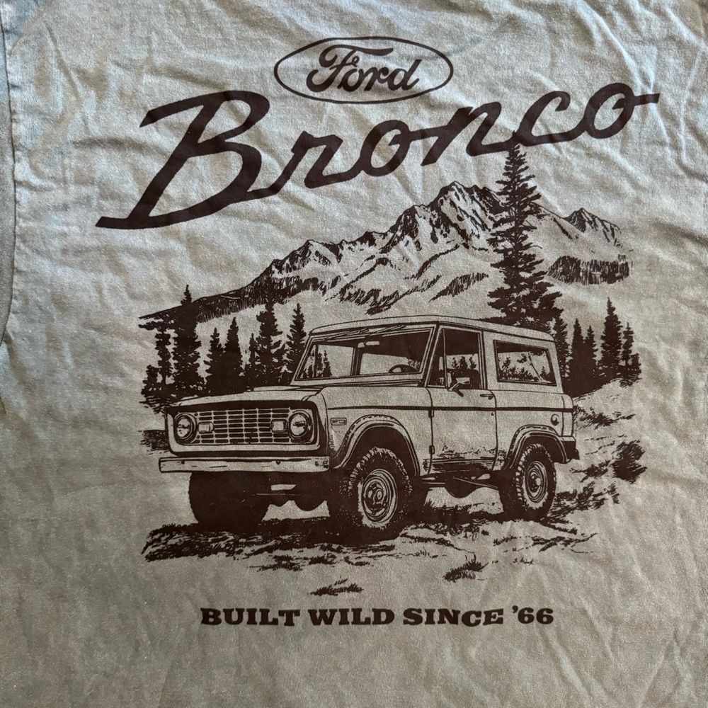 Ford Bronco Vintage inspired Green T-Shirt- size L (read description) - Picture 5 of 6